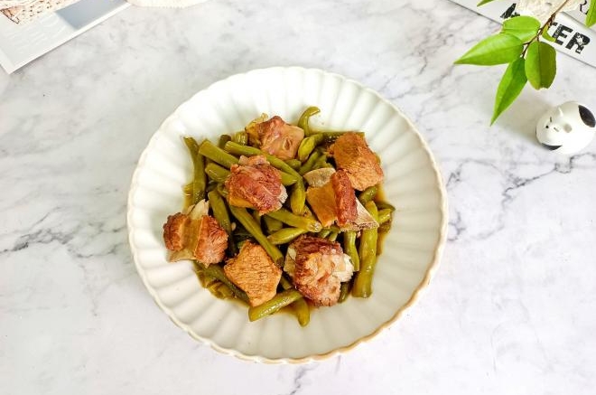 排骨焖豆角