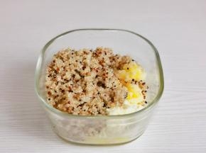 藜麦，奶粉加入土豆泥中。