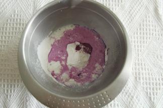 糯米粉+玉米淀粉+糖+牛奶混合。