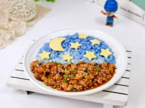 盛出卤肉，这样星空卤肉饭就做好啦！
