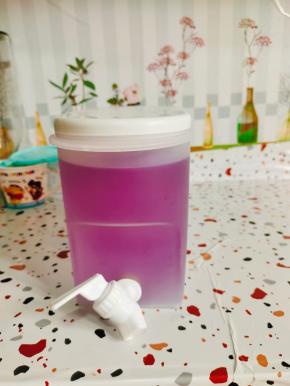 剩下的蝶豆花柠檬蜜，可以放进冰箱冷藏保存！