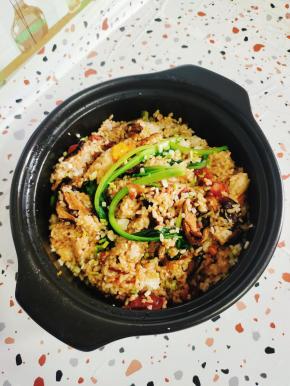 吃的时候，翻拌均匀即可！