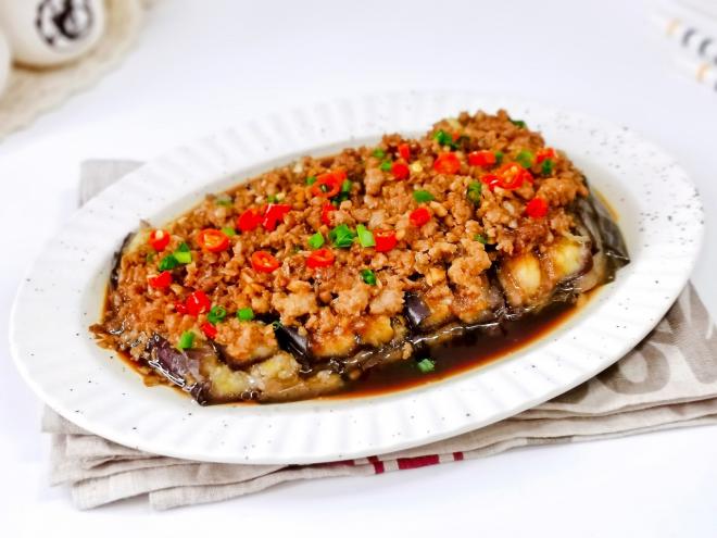 肉糜蒜蓉蒸茄子