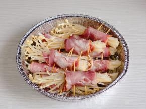 放入锡纸盘中。