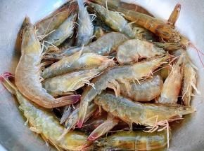 海虾清洗干净沥干水份备用