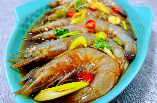 生腌活海虾