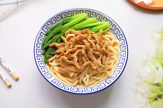 小白菜肉丝面