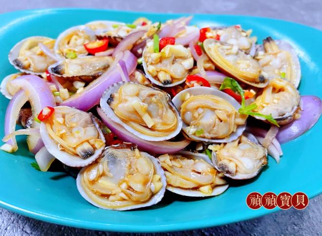圆葱凉拌蚬子