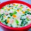 午餐肉小白菜苗胡萝卜疙瘩汤的制作方法