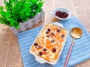 蔓越莓蛋奶烤南瓜完成