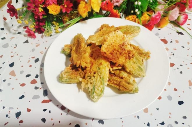 南瓜花煎饼