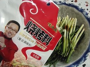 再放入适量的烧烤料！