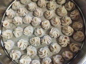 包好的小笼包，漂亮吧！