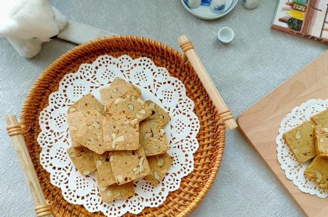 红糖核桃饼干