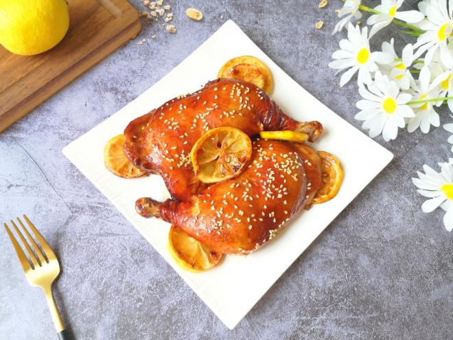 柠香烤鸡腿