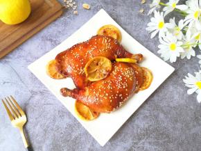 柠香烤鸡腿出炉。 