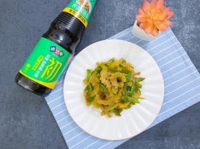 青椒炒苦瓜完成