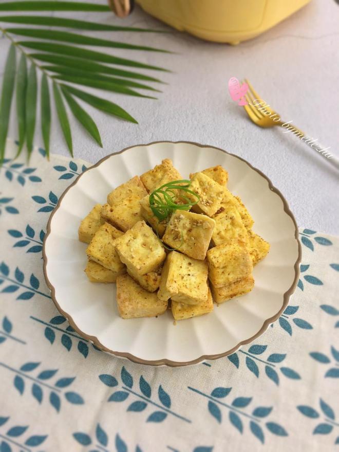 空气炸锅烤豆腐