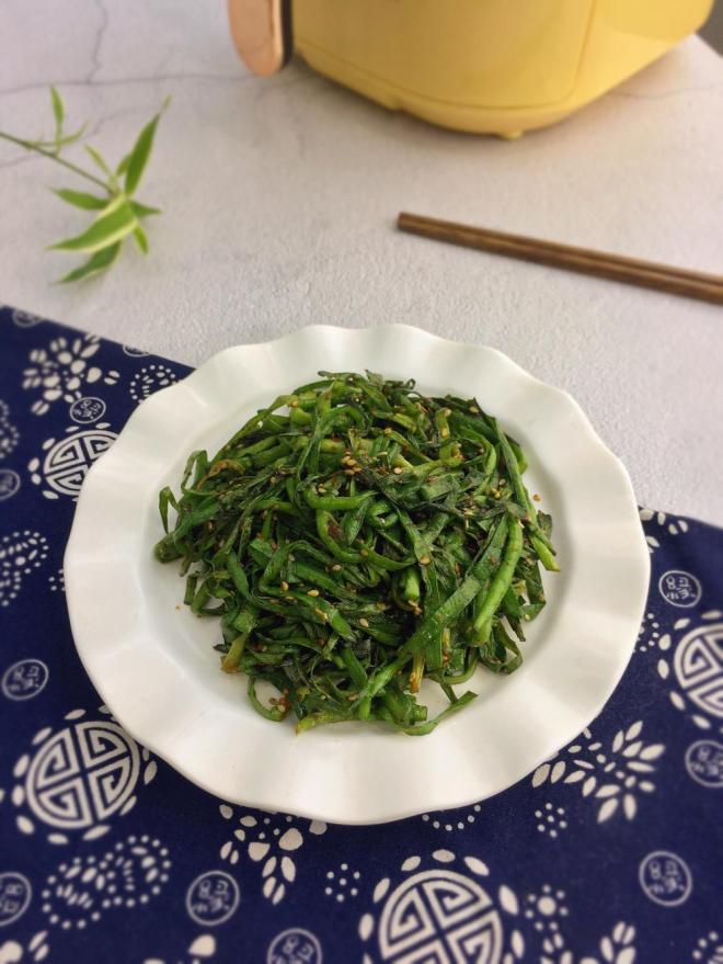 空气炸锅烤韭菜