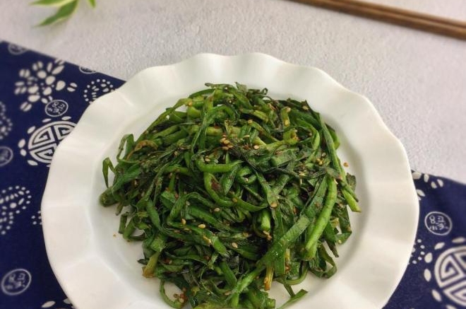 空气炸锅烤韭菜