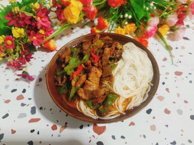 青椒肉丝面