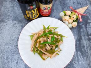 素炒杏鲍菇完成