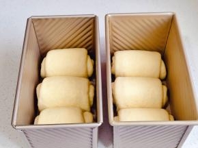 放入吐司盒中，进行二次发酵。