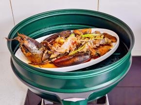 隔水蒸10分钟。