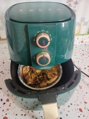 再次放入空气炸锅200度烤5分钟！