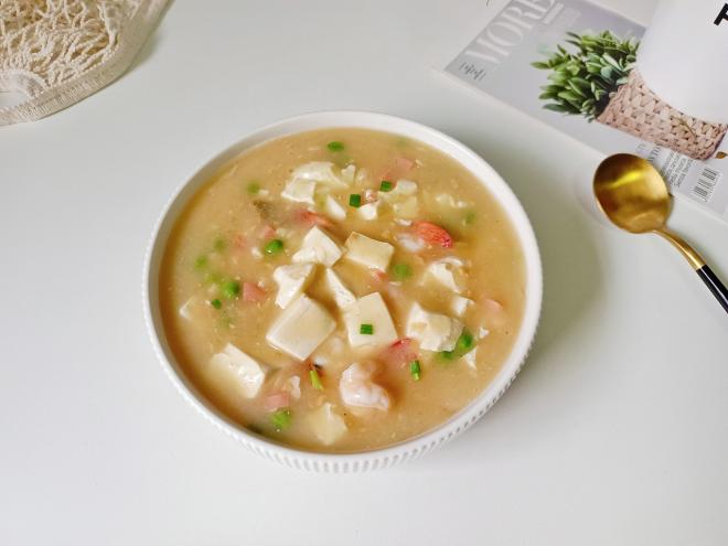 虾仁烩豆腐