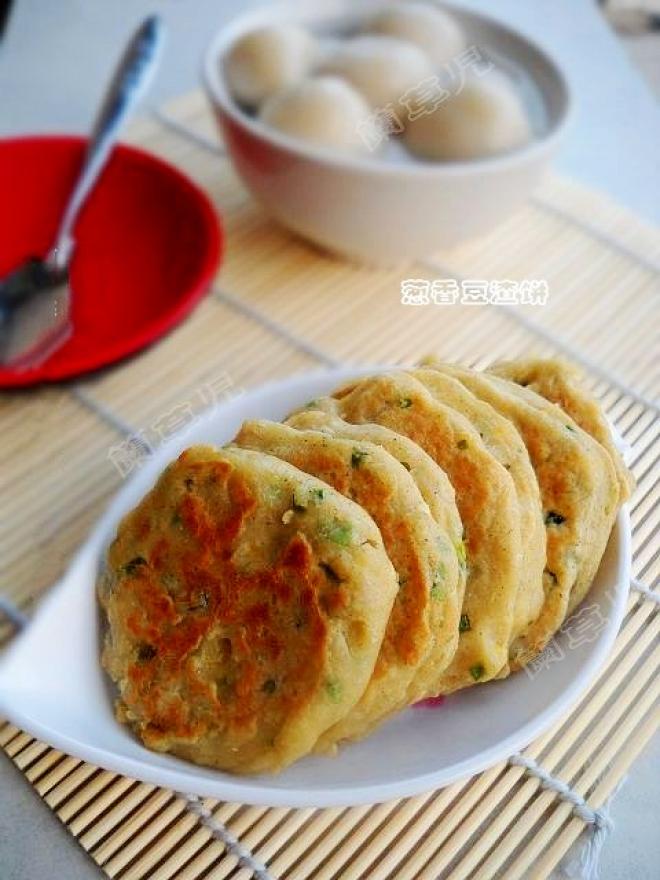 葱香豆渣饼