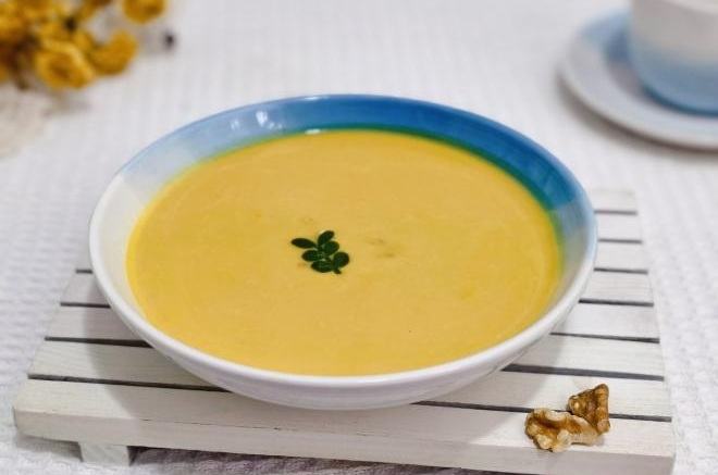 核桃南瓜小米糊