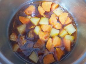 时间到自然排气以后，打开锅子看一下，香味扑鼻而来！