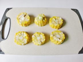 玉米切成六份
