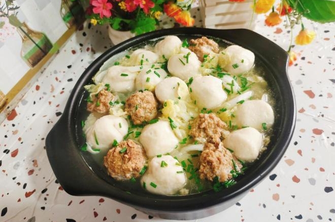 白菜肉丸汤
