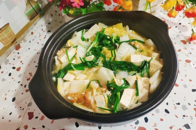 白菜豆腐煲