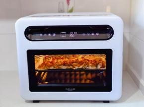 微蒸空气烹炸功能190度15分钟。