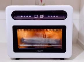 加湿微蒸功能160度30分钟。