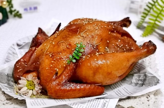 果香烤全鸡