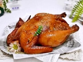 懒人家常烤鸡。