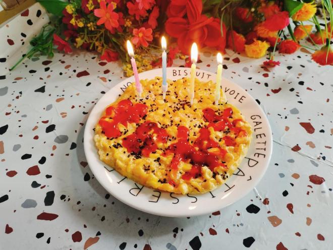 空气炸锅版黄金玉米烙