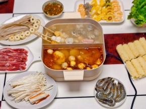 冬天的第一顿火锅。