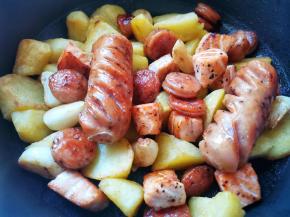 所有食材放一起，