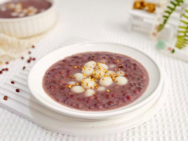 红豆桂花小圆子