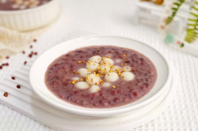 红豆桂花小圆子