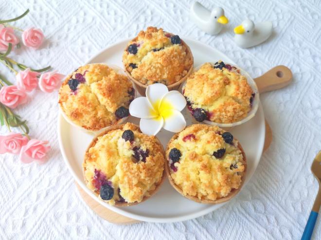爆浆蓝莓马芬蛋糕