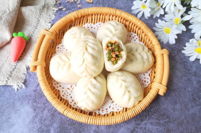 豇豆大肉馅包子