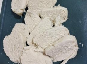 馒头切成厚片！