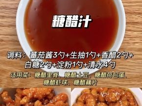 糖醋汁配方