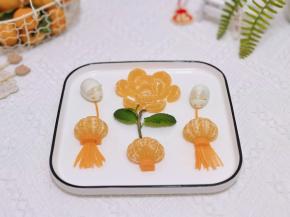 创意水果拼盘。